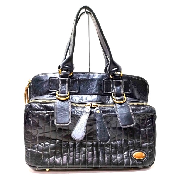 Chloe Black Leather Everyday or Work Bag 💖 - Picture 1 of 9